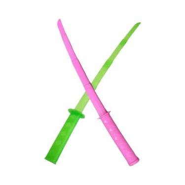 Imagem de Brinquedo De Espada Katana Samurai Retrátil 3D Com Gravidade, 4 Peças,