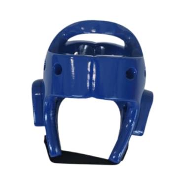 Imagem de Dynwave Protetor de cabeça respirável para boxe, taekwondo e MMA, incluindo proteção para testa e orelhas. Ideal para MMA, kickboxing grappling, Azul, L