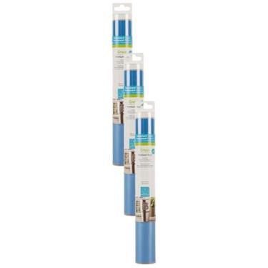 Imagem de Pacote com 3 rolos de vinil Cricut Premium Permanent Medium Blue de 4 