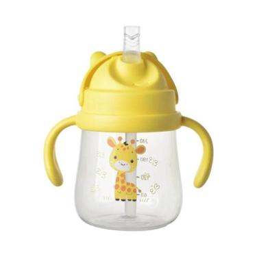 Imagem de Copo De Treinamento Portátil Para Bebês De 270ML Com Canudo, Alças Dup