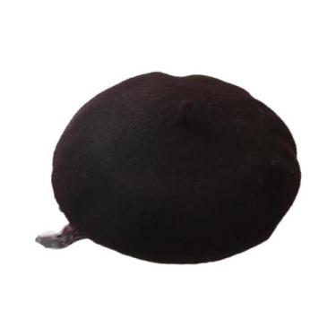 Imagem de Boina de Lã Feminina Retrô - Chapéu Quente e Versátil para o Inverno, 