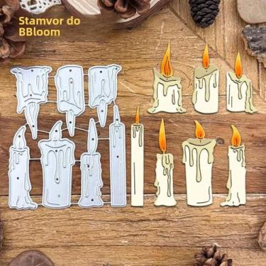 Imagem de Velas de queima retrô originais, corte de metal, scrapbooking, gravaçã