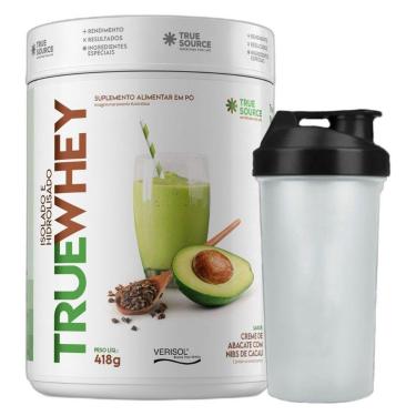 Imagem de Whey Protein Abacate Cacau 418g Coqueteleira - True Source-Unissex