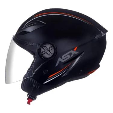 Imagem de Capacete ASX City Air Solid Preto Fosco-Masculino