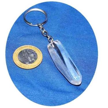 Imagem de Chaveiro Lemúria Grande Polido Cristal Rolado Natural - CristaisdeCurv