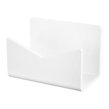 Imagem de Zopsc Suporte de Organizador de Correio Acrílico de 2 Pacotes, Pasta de Arquivo Vertical e Rack de Envelope de Mesa Classificador de Cartas, Elegante Suporte de Arquivo de Mesa de (WHITE)