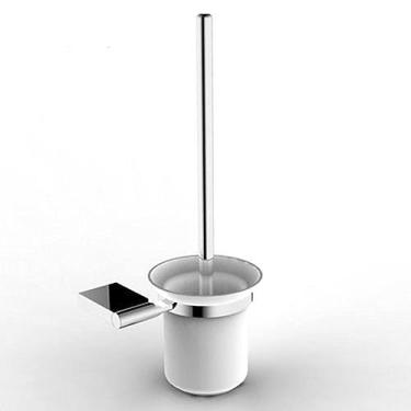 Imagem de Conjunto moderno de acessórios de banheiro, suporte de parede, acabamento cromado, barra de toalha, suporte de escova de papel, conjunto de ferragens de banho, gancho de roupão, China (suporte de