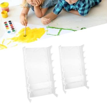 Imagem de 2 UNIDADES Suporte de Pincéis Maquiagem em Acrílico Exibição Vanity Rack Secagem para Pincel Pintura Caneta Acessórios Escrivaninha Armazenamento Orga