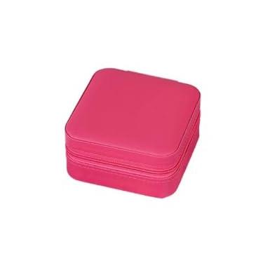 Imagem de Porta Joia Com Kit 20 pcs Bolsa Para Viagem Portátil caixa de armazenamento bolsa anel colar Bom Presente (8,pink)