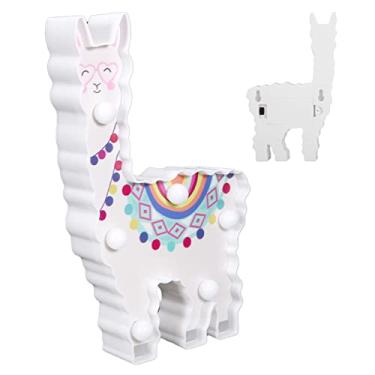 Imagem de Luz de Noite em Forma Animal Fofo com 6 LEDs Operada por Bateria Lâmpada Decoração para Mesa Quarto e Festas Quente Ocasiões Especiais