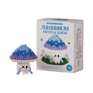 Imagem de Blocos De Montar De Cogumelo Fofos DIY Brinquedo Educacional Para Alív
