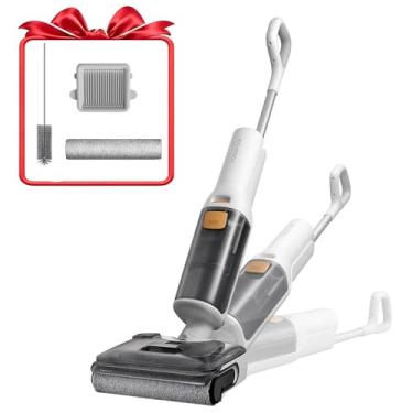 Imagem de Roborock Aspirador de pó seco e úmido sem fio F25 RT, máquina de limpeza de piso plano de 180°, autolimpeza de borda a borda de 90 °C, esfregão a vácuo tudo em um, limpador de piso elétrico de 40