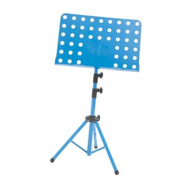 Imagem de YIJU Suporte de partitura com altura ajustável, porta-notas para coros e instrumentos musicais, Azul