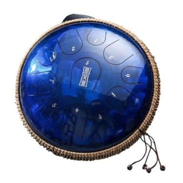 Imagem de Instrumento musical de pandeiro de percussão de língua de aço E Thereal 11 notas 32 cm C Tuning Handpan (Tipo k)