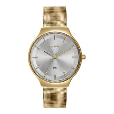 Imagem de Relógio Seculus Feminino Ref: 77317lpsvds1 Casual Mesh Dourado