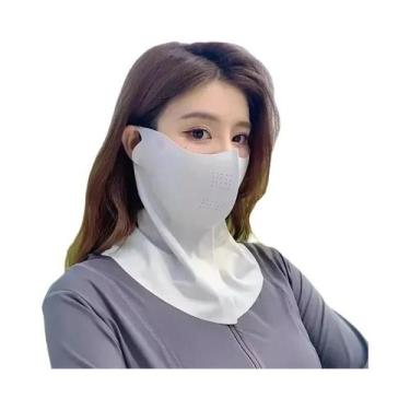 Imagem de Máscara Facial E De Pescoço Feminina Com Proteção UV, Respirável, Em S