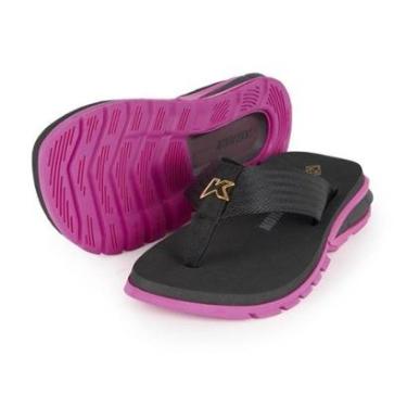 Imagem de Chinelo Kenner Orak Masculino - Preto e Rosa - 38-Masculino