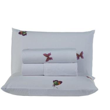 Imagem de Jogo de Cama Craft Casal Queen 4 Peças Percal 200 Fios 100% Algodão - 