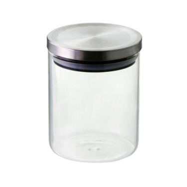 Imagem de Pote Hermético Vidro Borossilicato Prata 750ml - Mimo Style
