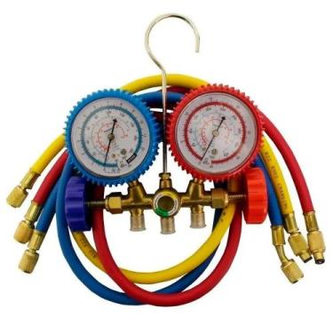Imagem de Manifold VLCT 536 R22 R134a R410a R407 + 3 Mangueiras 90cm Vulkan
