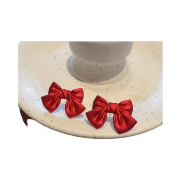 Imagem de Brincos Pendentes Pretos Com Laço Para Mulheres, Joia De Moda Vintage 