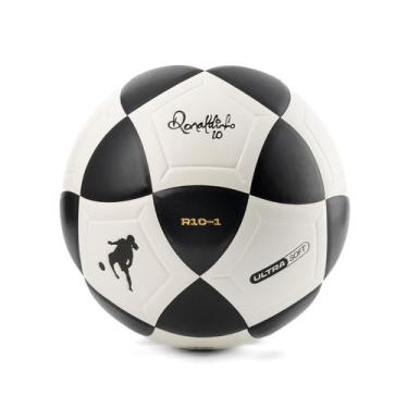 Imagem de Bola De Futebol e Futevolei Ronaldinho Gaúcho R10 Legacy, Preto, Branc