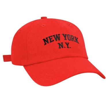 Imagem de Boné Aba Curva Adulto de Algodão Bordado e Fecho Regulável-Unissex