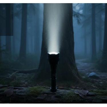 Imagem de Lanterna LED tipo MAGLITE Recarregavel em aluminio de aviação 600 lume