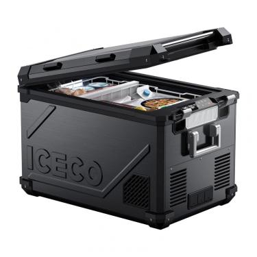 Imagem de Geladeira Portátil 55L com Compressor SECOP, DC 12 24V, AC 110 240V, ICECO APL55, Preto