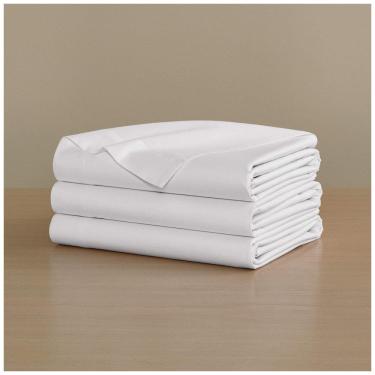 Imagem de Lençol de Percal, Tamanho Queen, Recomendado para Quem Sente Calor à Noite e Material 100% Algodão de Fibra Longa, H by Frette, Branco