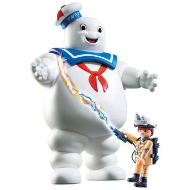 Imagem de Boneco Playmobil Ghostbusters Stay Puft Marshmallow Man com figura articulada