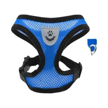 Imagem de Coleira Peitoral Respirável Para Cães Pequenos E Gatos, Arnês De Verão