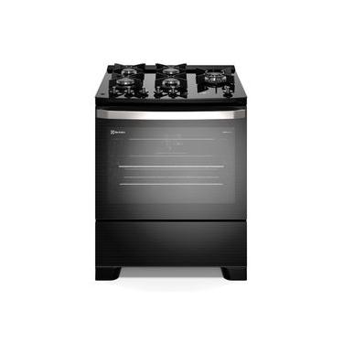 Imagem de Fogão 5 bocas Electrolux Preto Experience Mesa de Vidro, Grill e PerfectCook360 (FE5CB)