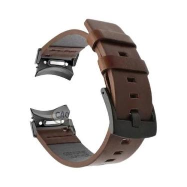 Imagem de Pulseira De Couro De 40 44mm Para Samsung Galaxy Watch 7 6 5 4 Com Fec