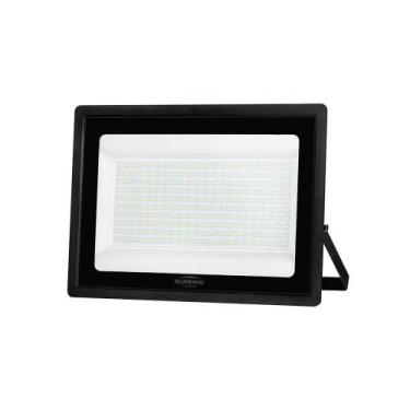 Imagem de Refletor Blumenau Led Tech Pro 150w Preto Bivolt 3000k Luz Amarela - B