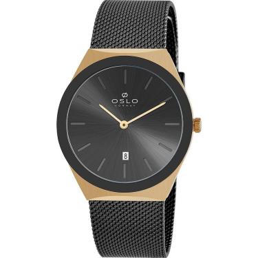 Imagem de Relógio Oslo Masculino Ref: Omtsss9u0020 P1px Slim Mesh Bicolor