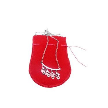 Imagem de Colar CHOKER AÇO INOX Mãe 2 MENINAS 2 MeninO 4 FILHOS PRATA - ASA