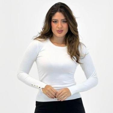 Imagem de Blusa de Lã Dyordhana Básica Gola Redonda Feminina-Feminino