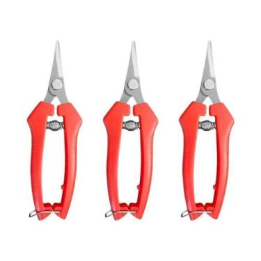 Imagem de Tesoura De Poda Para Jardim Com Cabo Antiderrapante Para Podar Árvores