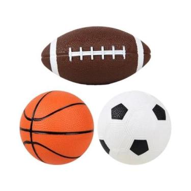 Imagem de Bola Inflável Mini Portátil Para Futebol, Basquete, Rugby, Jogos Espor