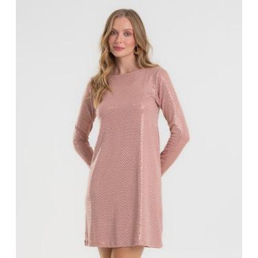 Imagem de Vestido Manga Longa Feminino Rovitex Unica, P, Unica