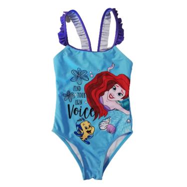 Imagem de Maio Infantil Azul Sereia Ariel 6 Anos - Basic +