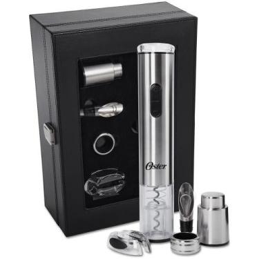 Imagem de Kit Abridor de Vinho Oster 8055 Inspire Inox com Abridor Elétrico 5 Pe