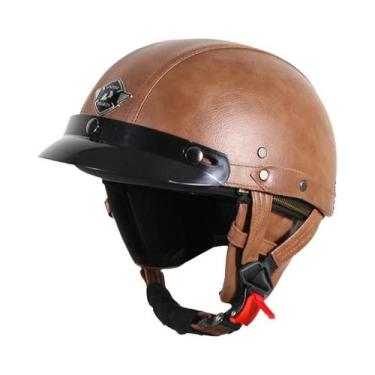 Imagem de Capacete De Moto Vintage Aberto Retrô Para Scooter UCHOOSE Alemanha, B