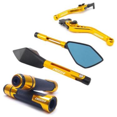 Imagem de Manete Manopla Retrovisor Crosser 150 Disco Gravado a laser - NoBrand,