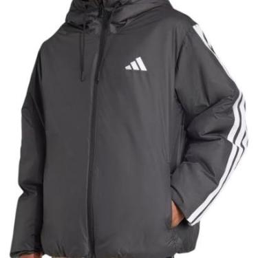 Imagem de Jaqueta Adidas capuz e isolamento térmico Essentials 3-Stripes Masculina-Masculino