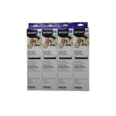 Imagem de Kit com 4 fitas s015631 original epson lx350 lx300 lx300+ii