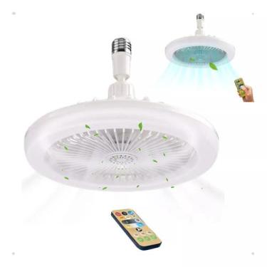 Imagem de Ventilador De Teto Lampada Led com Controle Remoto Silencioso Alta Pot