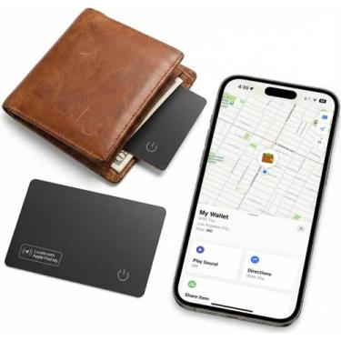 Imagem de Cartão Rastreador Smart Wallet SparkShoots Certificado MFi para iOS