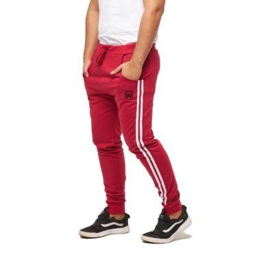 Imagem de CALÇA DE MOLETOM MASCULINA WOOKS SARUEL SKINNY SPORT LUXO -CINZACLARO-M-Masculino